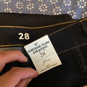 JCrew 9” vintage slim straight